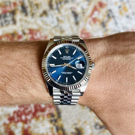 rolex 2 tone jubilee fluted bezel 40 mm|Rolex datejust 41 blue.